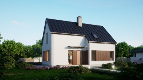 Dom GUNB do 70m2 PROJEKT OPEN (wariant II) - Na Zgłoszenie